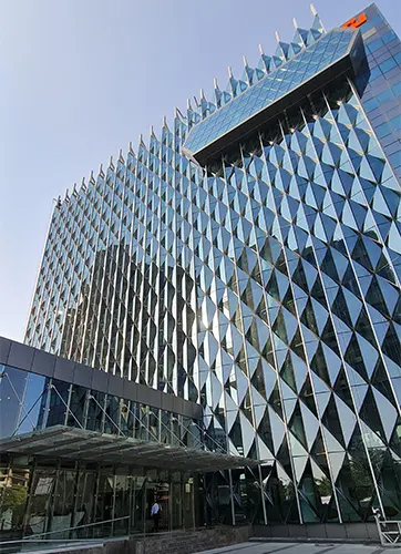 Monte Carlo Ahmedabad. Electrochromic glass was used on façades