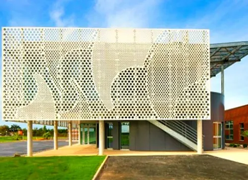 Perforated Façades: 7 Buildings Cloaked in Metal Mesh Panels - Architizer  Journal