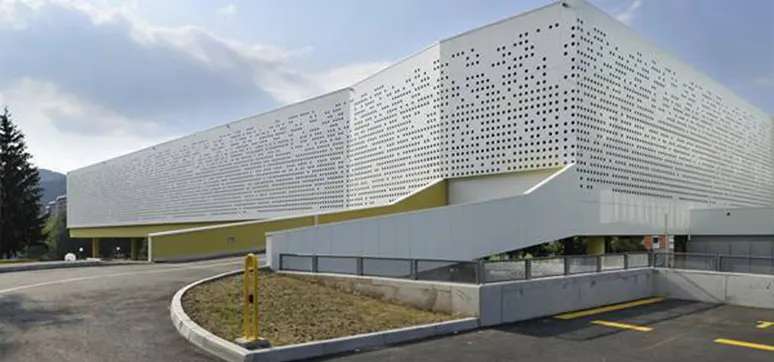 Perforated façade