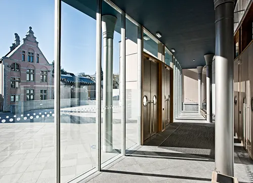 Palace of Justice, Antwerp, Belgium: fire-resistant glazing installed