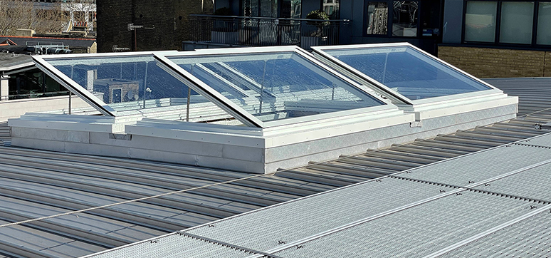 Automatic smoke escape ventilators, which can be installed on the rooftop of the bungalow, and in any window in a high rise or low rise building