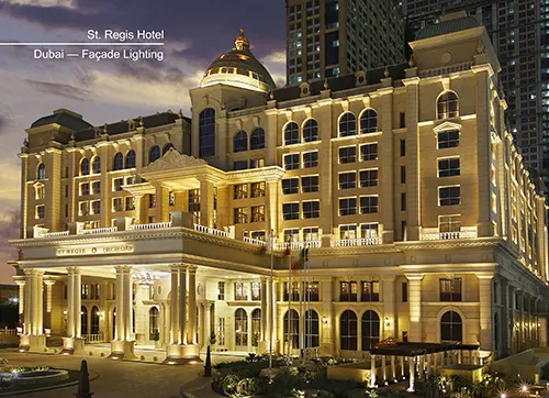 Facade Lighting at St. Regis Hotel, Dubai