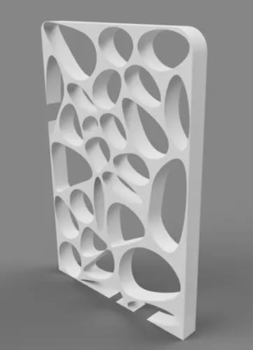 A 3D-printed Titanium Oxide façade tile