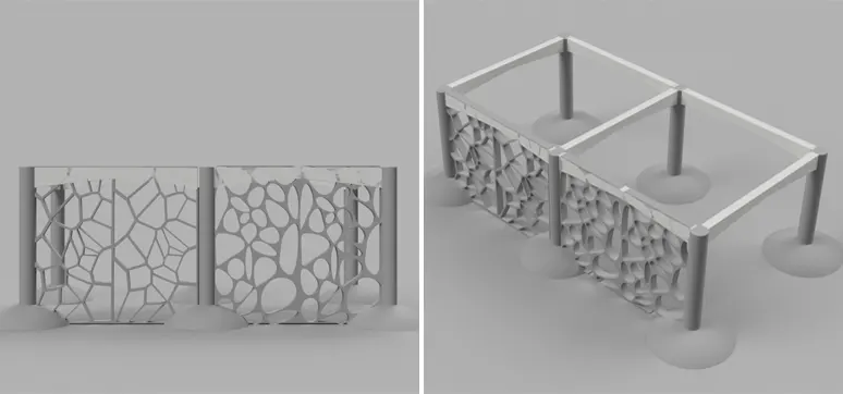 A 3D-printed Titanium Oxide façade for buildings