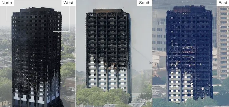 Grenfell Tower – Damage post-fire