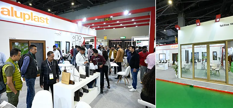 aluplast stall at ZAK Expo, Delhi, 2022