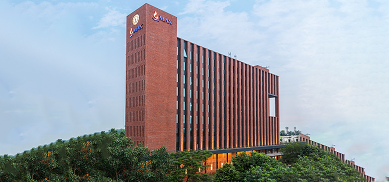 Facade Design of the Max House, an office building for Max Estates in New Delhi