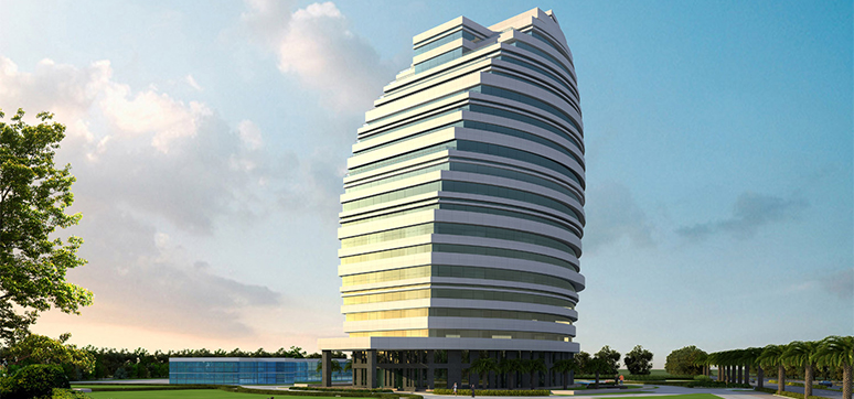 BHEL Tower, Noida. Used high performance IGU glass semi-unitize system