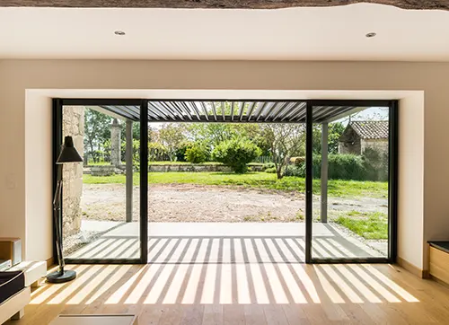 SOLEAL sliding system and SUNEAL pergola