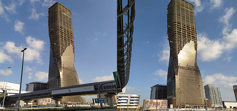 Wasl Tower, Dubai, UAE under Construction a perfect example of glass facade design