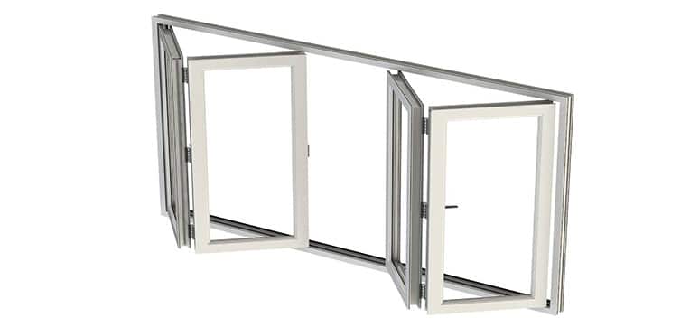 Bi-fold window frame