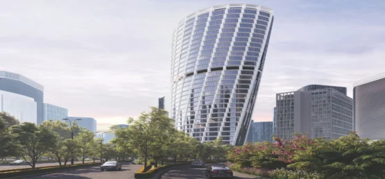 Twisted building in GIFT City