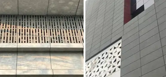 Ventilated façade materials