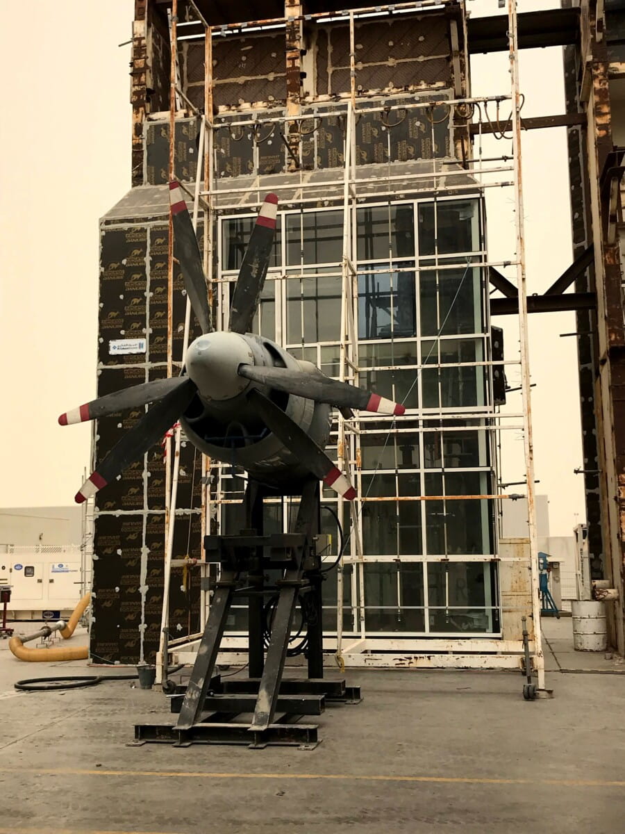 Dynamic air pressure water penetration test