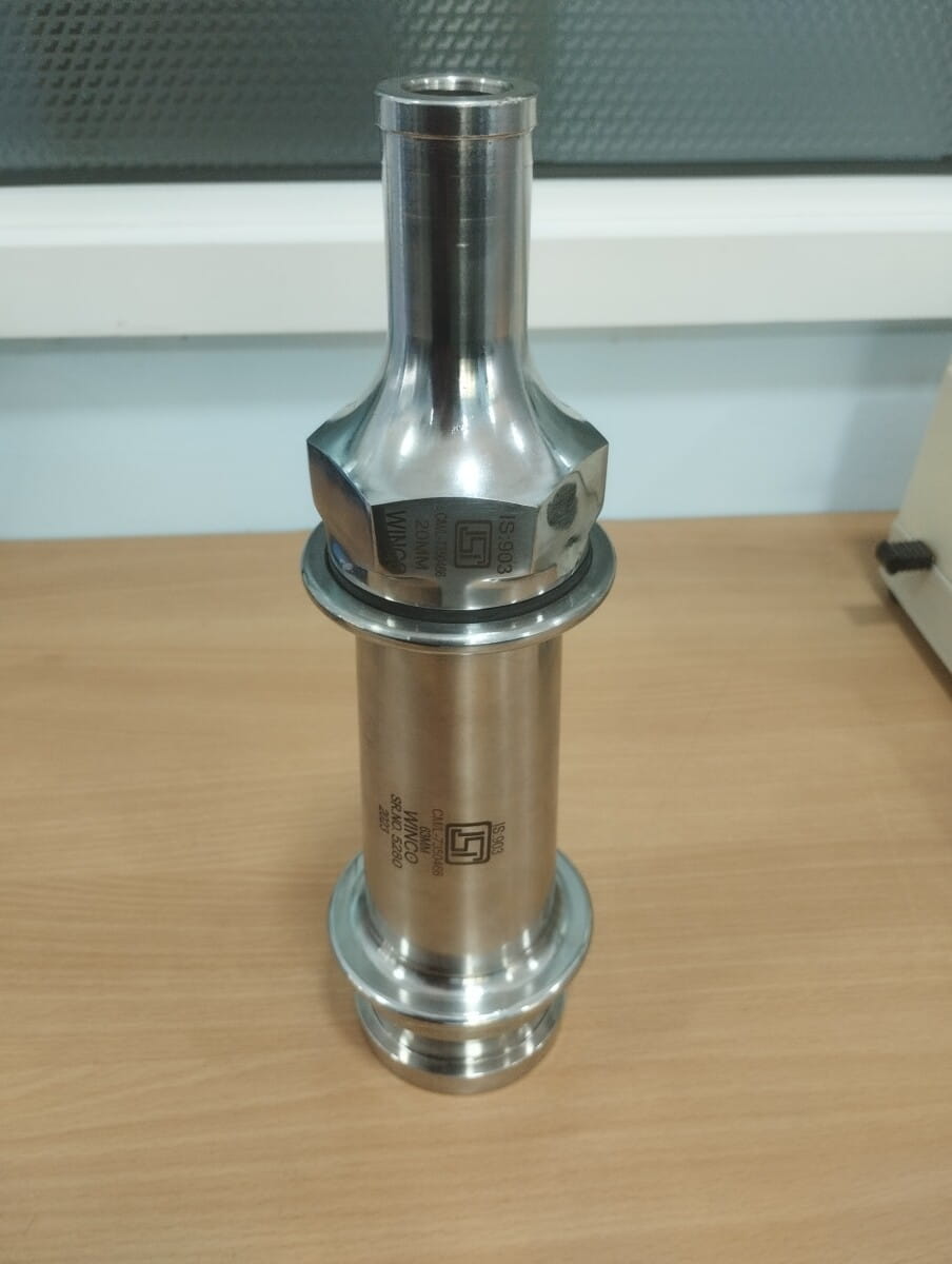 Figure 8: Indian standard nozzle for hose stream tests – for tests as per IS12458