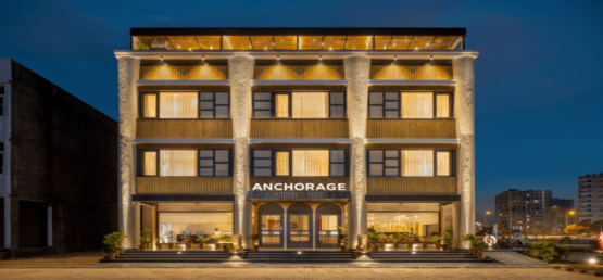 Parametric Harmony And Material Contrast In The Elixys Suites Hotel Façade Phase 5, Mohali, Punjab