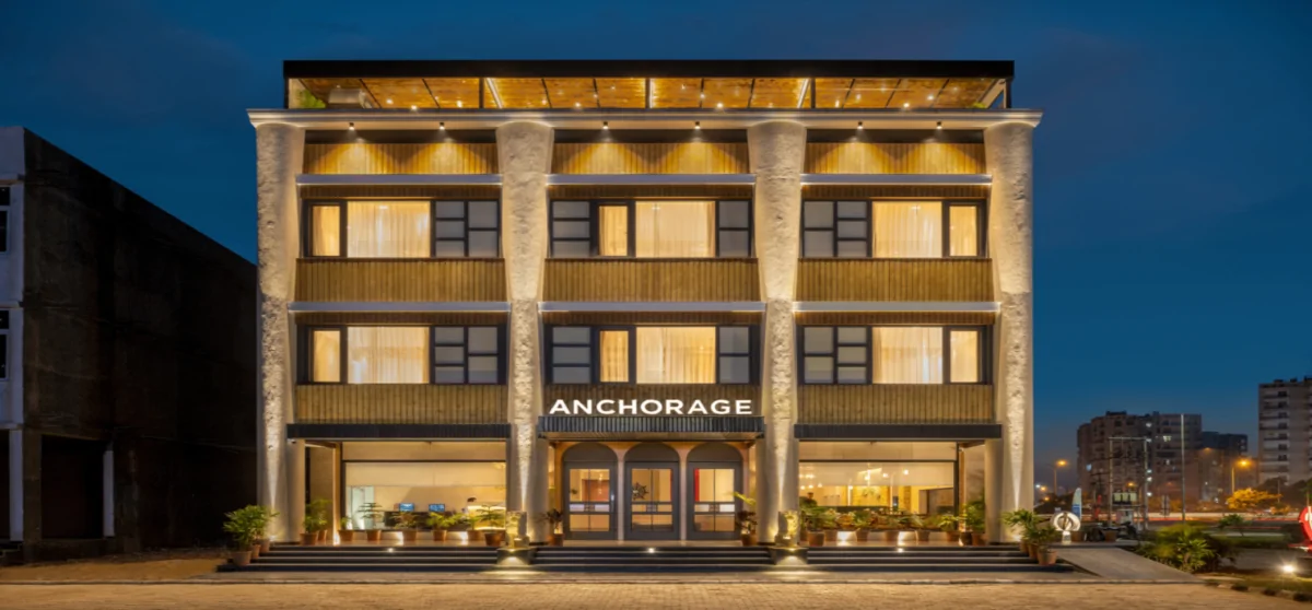 Parametric Harmony And Material Contrast In The Elixys Suites Hotel Façade Phase 5, Mohali, Punjab