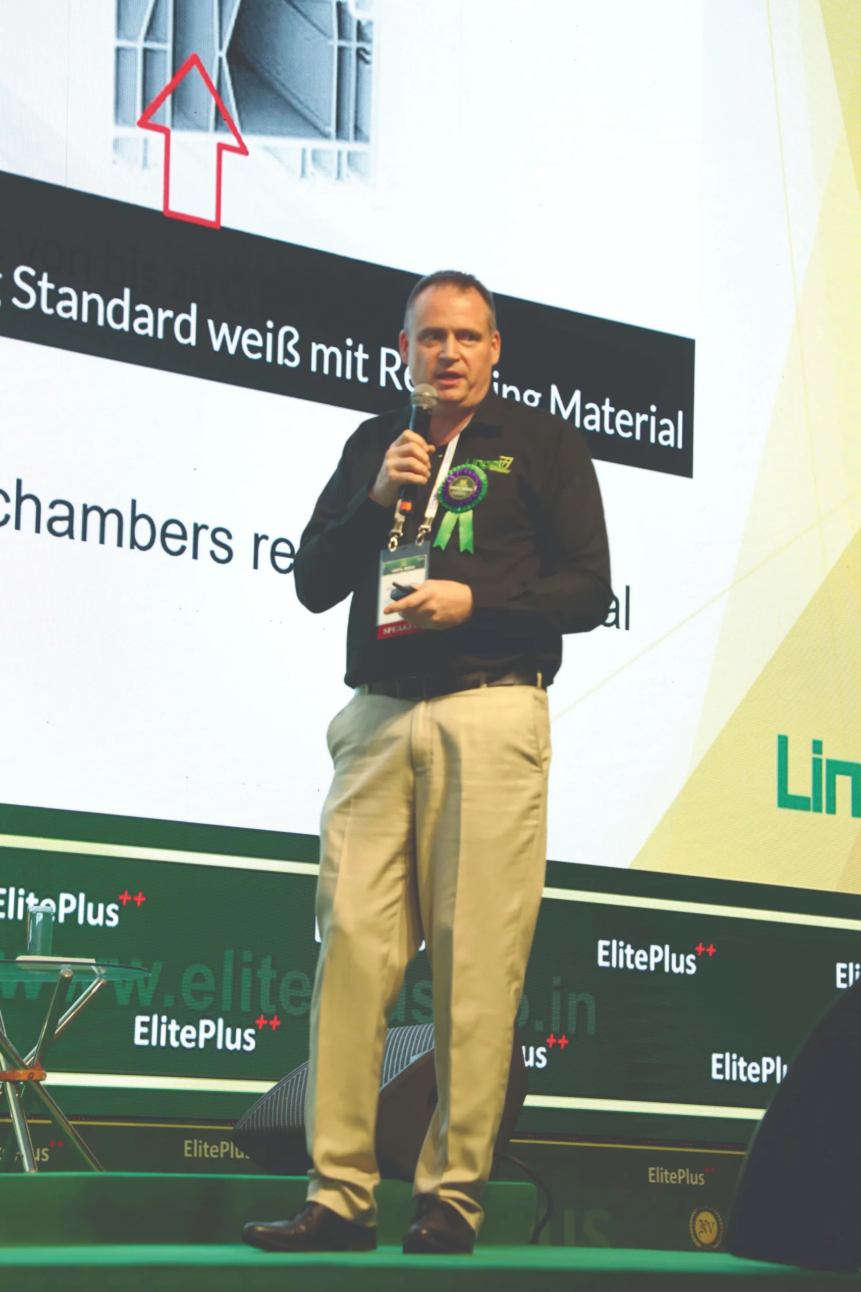 Dr. HC Mario Schmidt, Managing Director, Lingel Windows and Doors Technologies Pvt. Ltd., India & Germany, talking on Innovation in PVC Windows