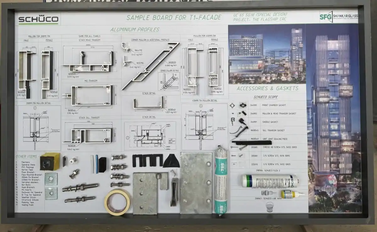 Sample boards for quality control