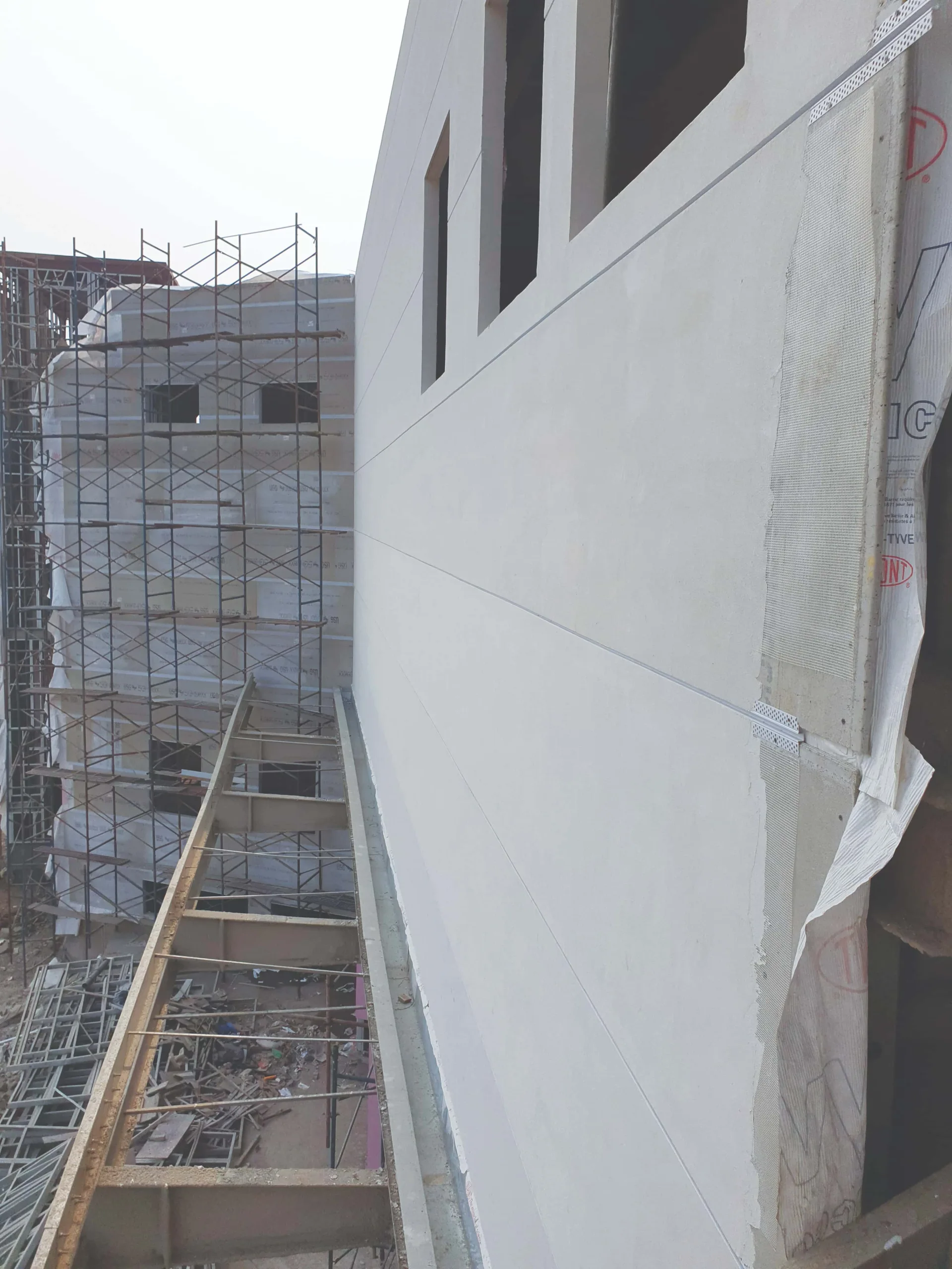 Exterior drywall systems, which maintain the benefits of traditional drywall while introducing new qualities such as weather resistance and structural durability