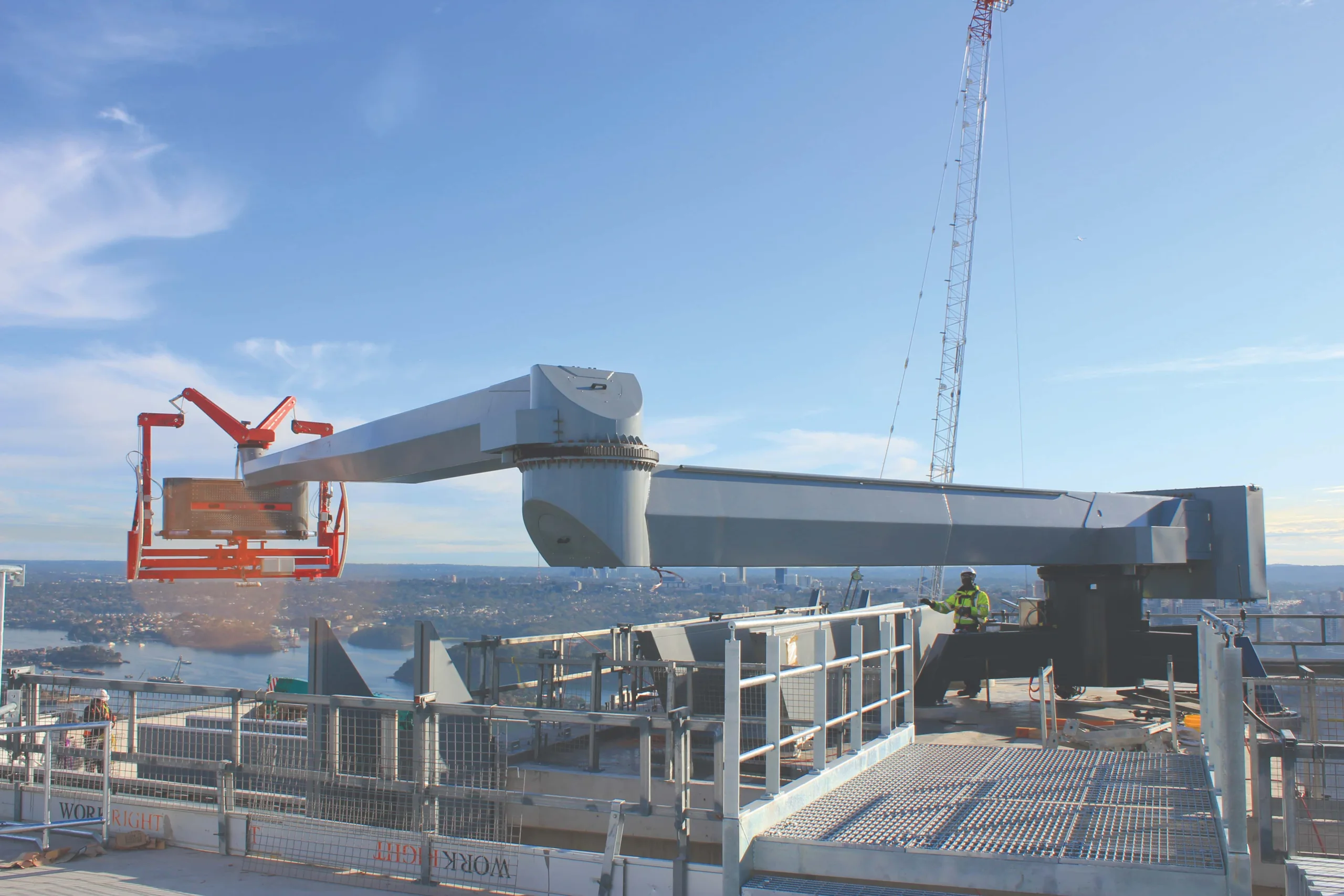 Fixed BMU anchored in a central location on roof