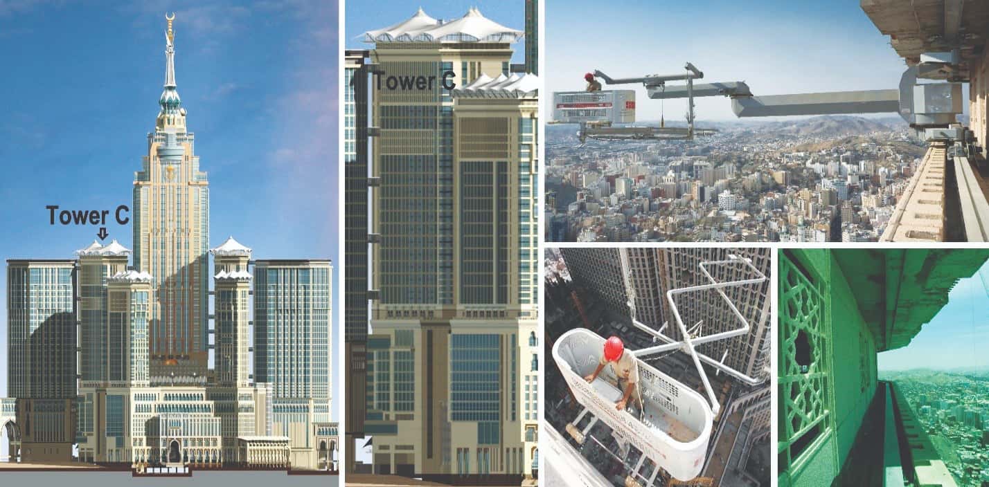 Abraj Al Baith, Mecca, Saudi Arabia Tower, BMU, Cradle & Tracks