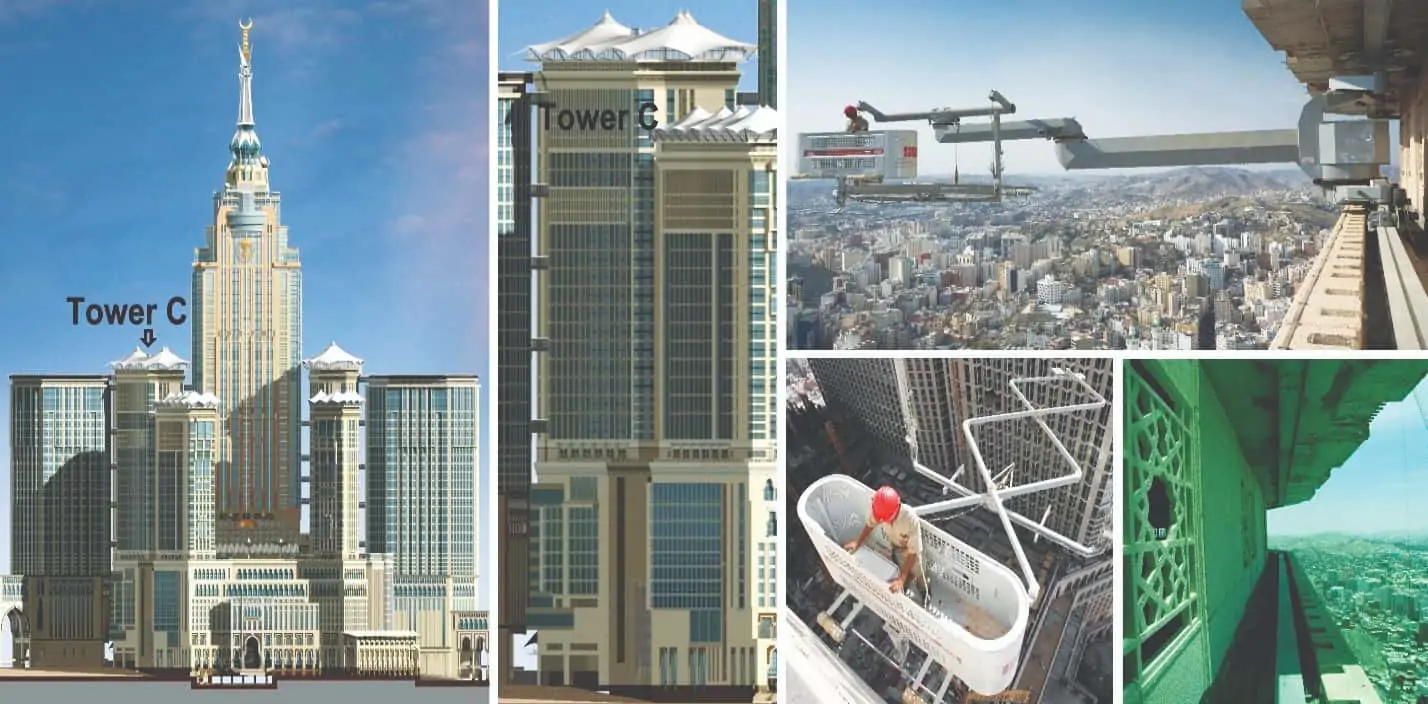 Abraj Al Baith, Mecca, Saudi Arabia Tower, BMU, Cradle & Tracks