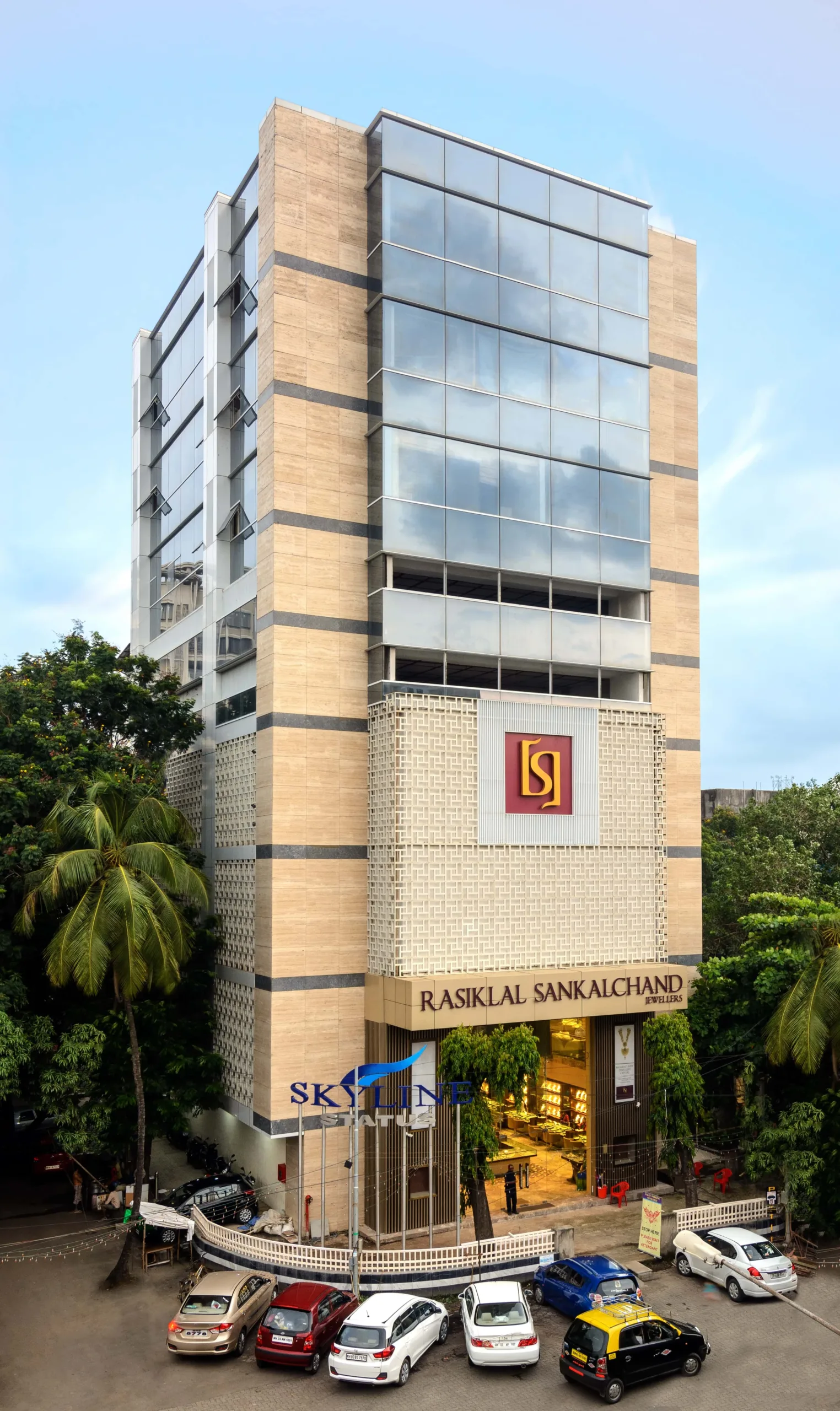 The completed project in Ghatkopar exemplifies the harmonious fusion of diverse materials, creating a symphony of textures, colours, and forms that elevate the built environment