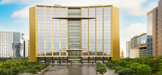 ALUCOBOND® Elevates Candour TechSpace Noida With A Golden Architectural Landmark