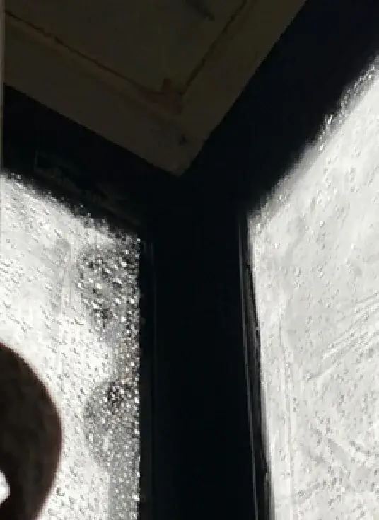 Condensation on glass