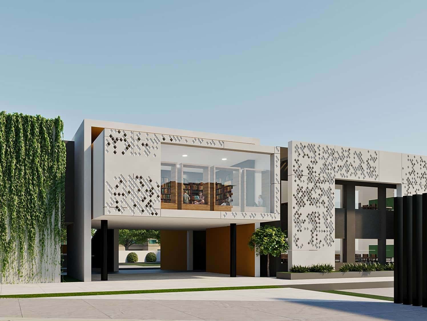 Elevation of a project designed by Parag Singal Architects