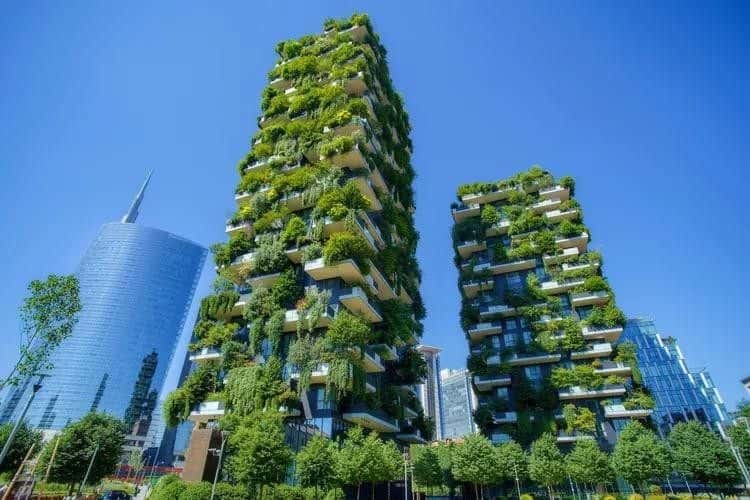 Italy’s “vertical forest” demonstrates that fenestrations can seamlessly integrate with green design