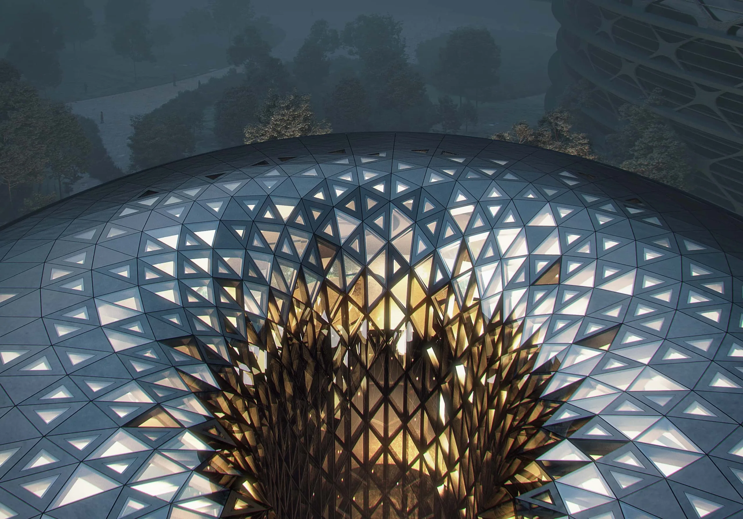 Unicorn Island consists of over 30 buildings Image courtesy Render by Negativ