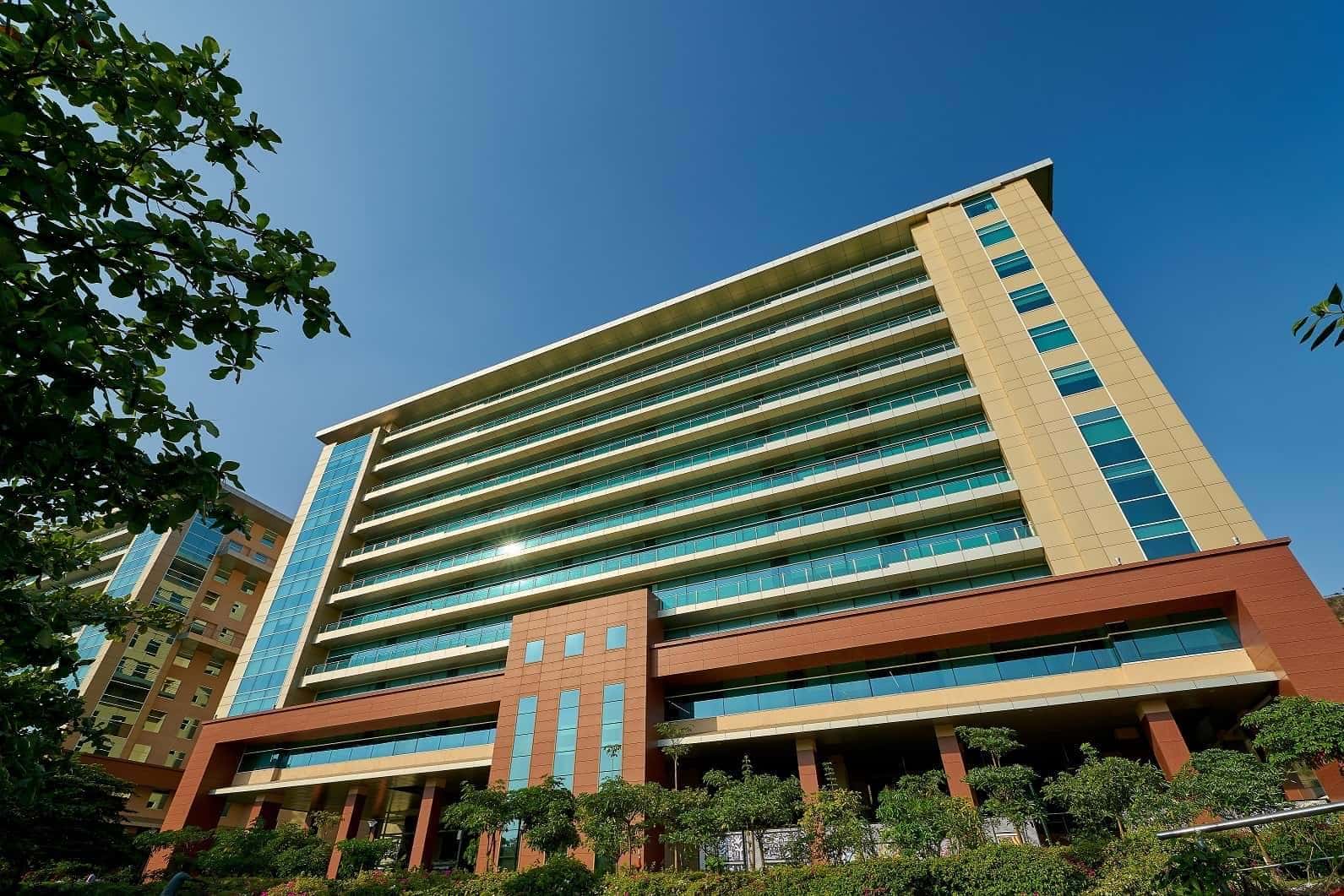 Infosys Pune building with HPL cladding