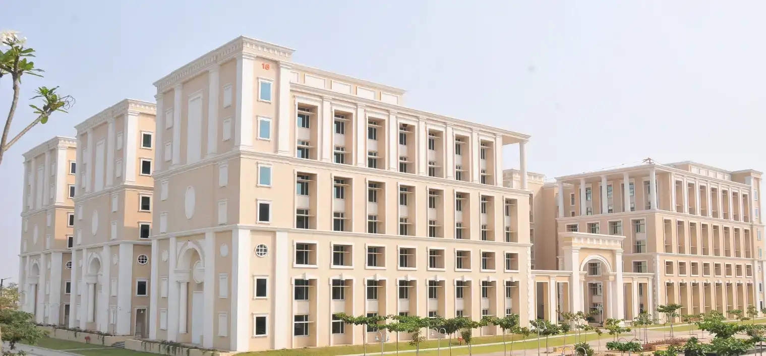 Infsoys Mysuru building with conrete, blockwork and GFRC