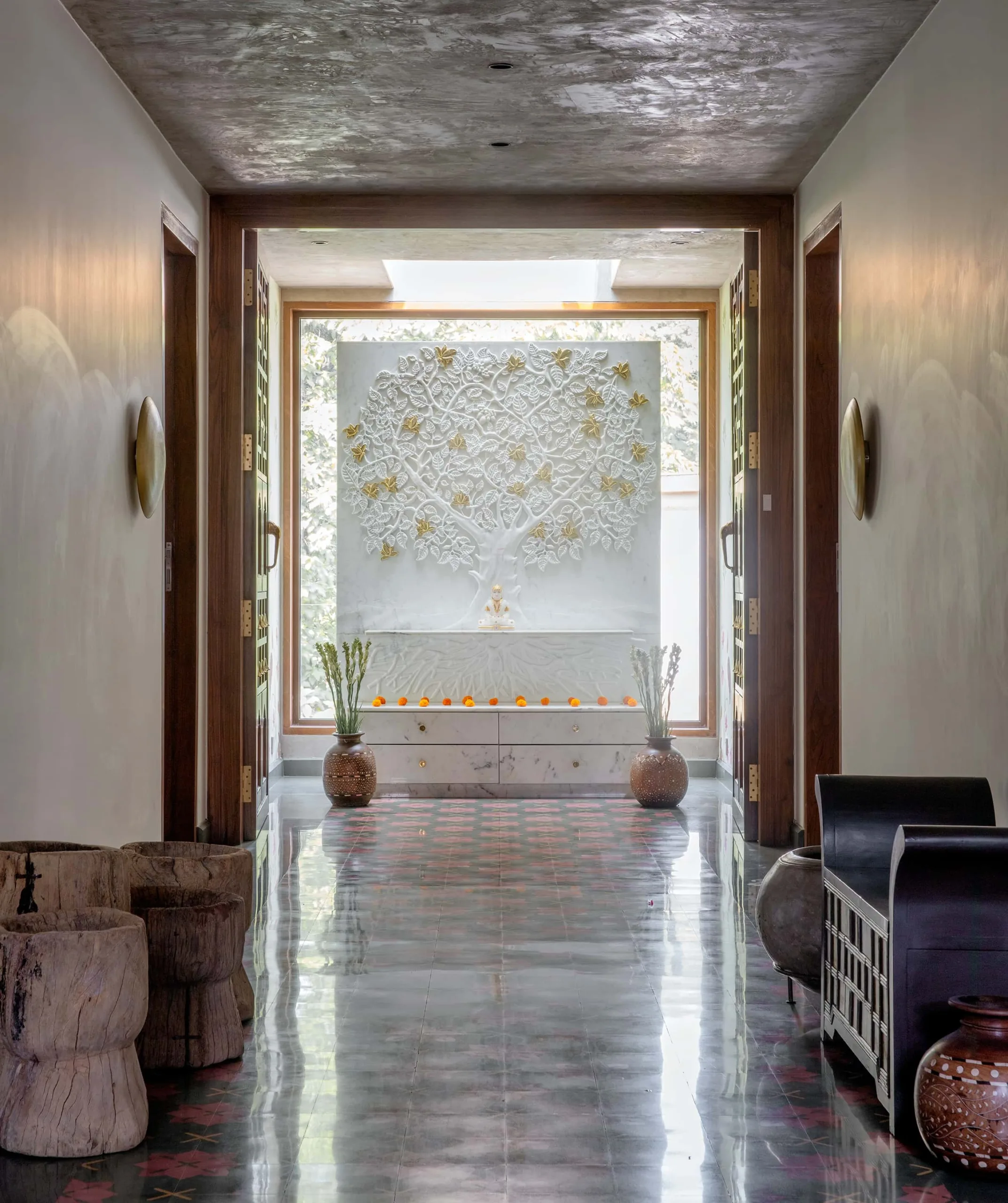 The Anantya Villa allowed them to harvest daylight effectively, cutting daytime lighting loads by almost 60% (Image Credit- Palindrome Spaces)