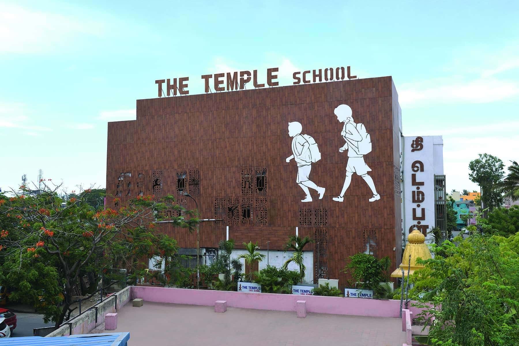 The Temple School, Chennai; Material CenturyExteria HPL (Image Credit- Century Plyboards)