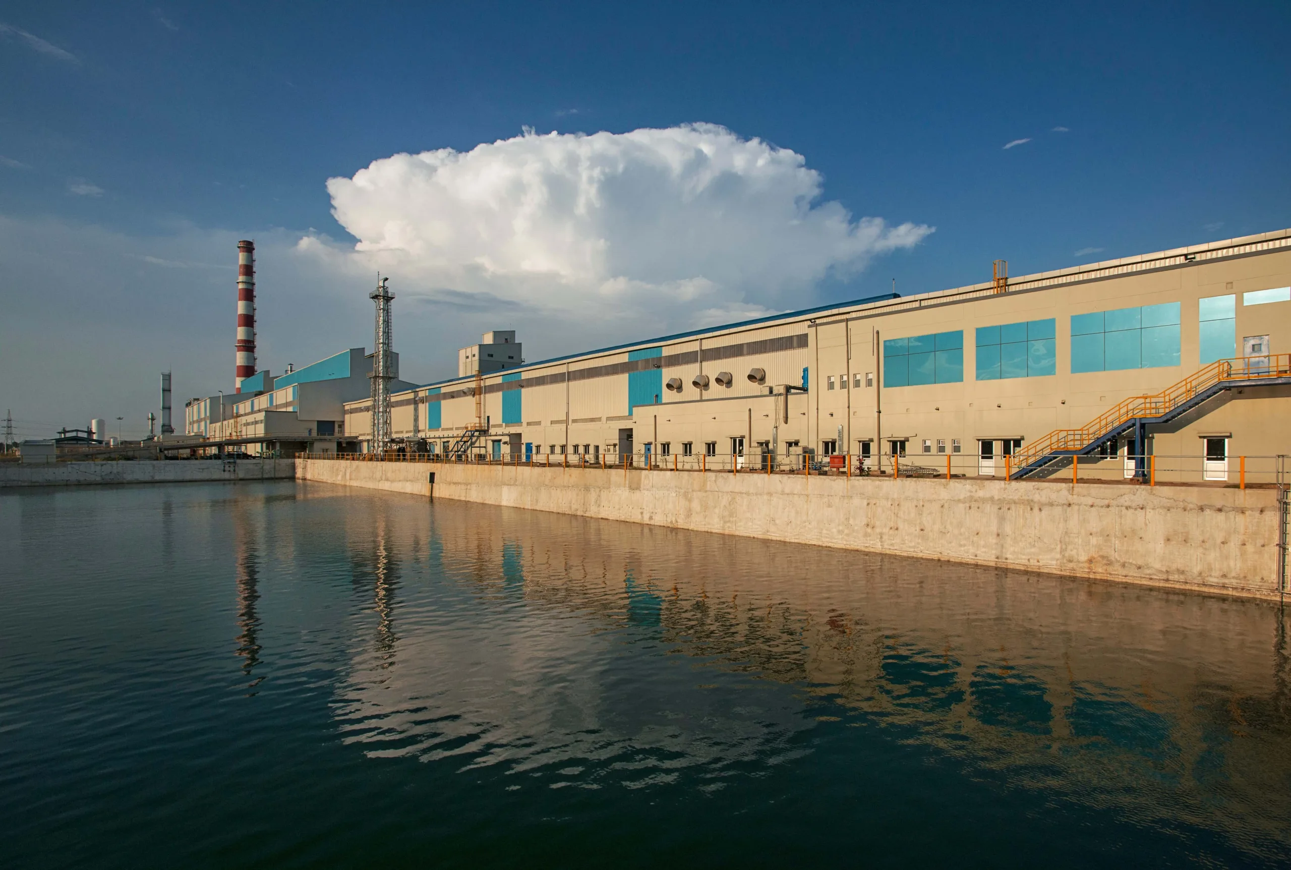 The float glass plant at Bhiwadi, Rajasthan