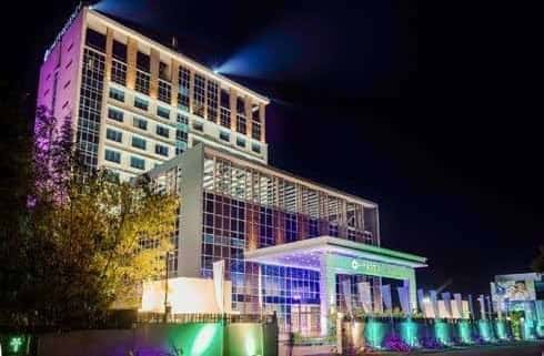 Lulu Hyatt Regency Hotel and Convention Centre at Thrissur, Kerala: Energy efficient and self-sustainable; finest International 5-star Hotel with 100 keys; 1000 people capacity of multi-function convention centre; 1000 people capacity of dining room