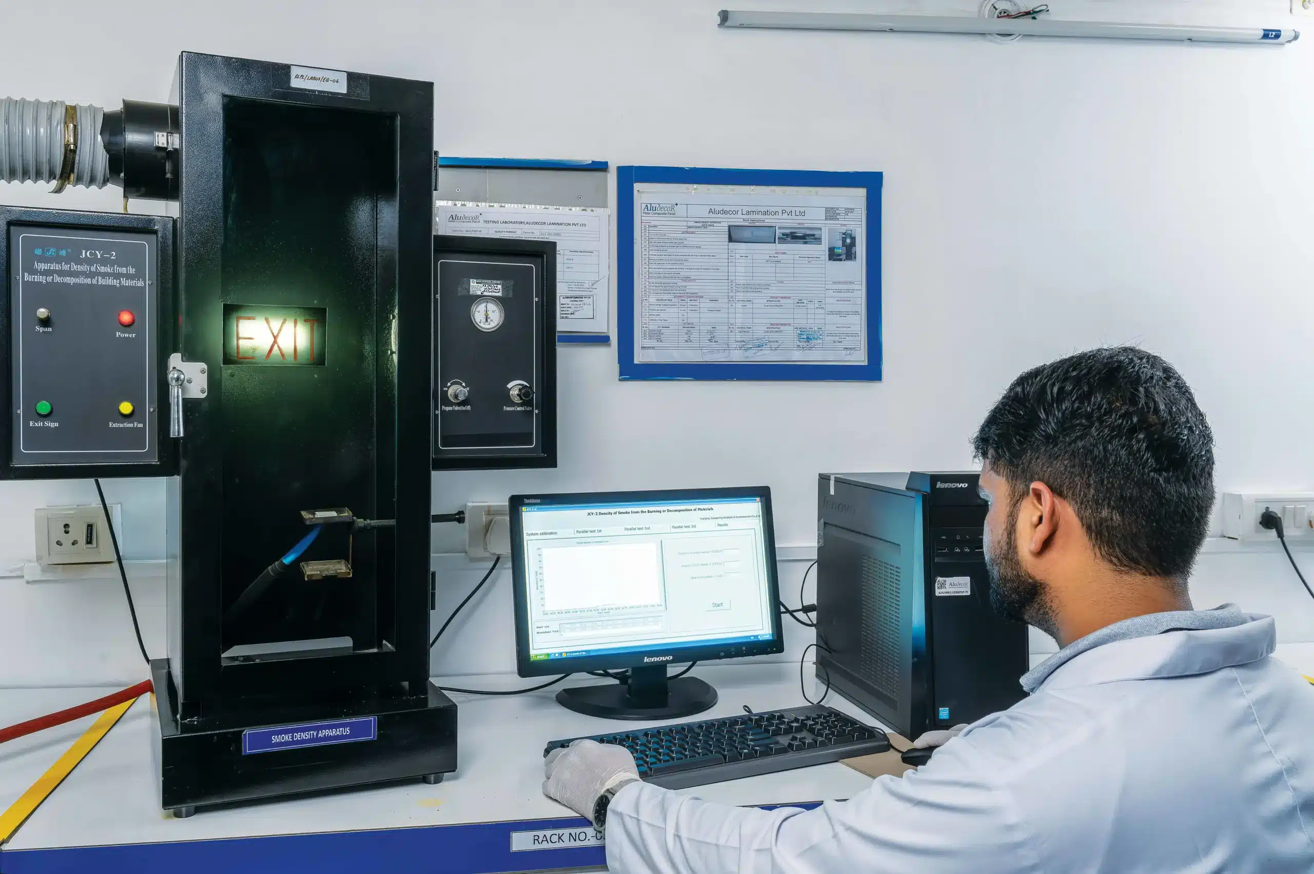 Smoke Density Testing Machine