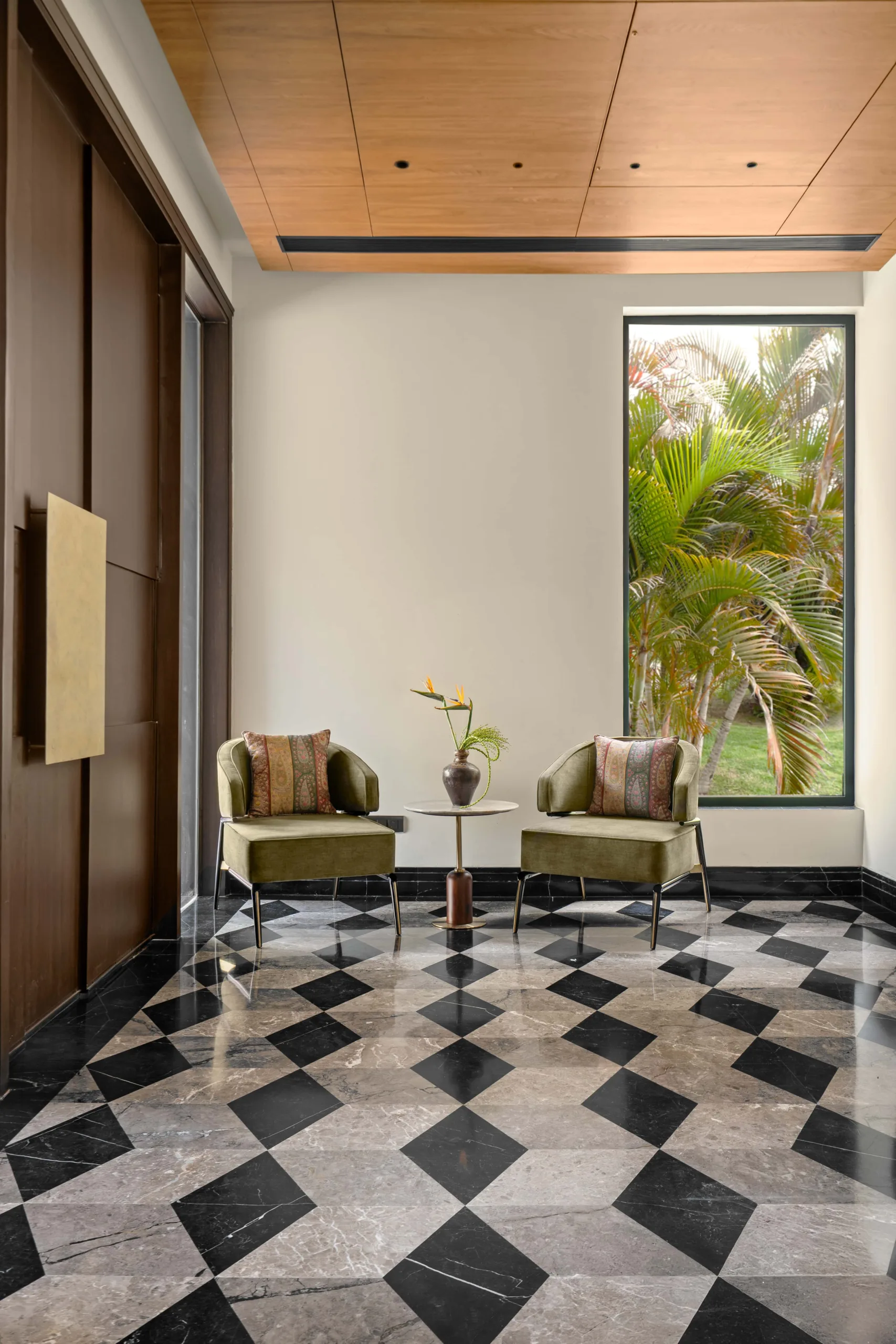 The residence evokes a contemporary design language with clean lines (Image Credit Tarang Goel)
