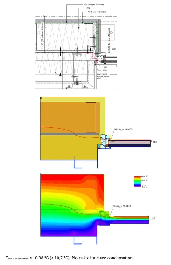 Condensation risk analysis and thermal modelling on projects to make sure the façade performs as intended, not just in theory but in real conditions