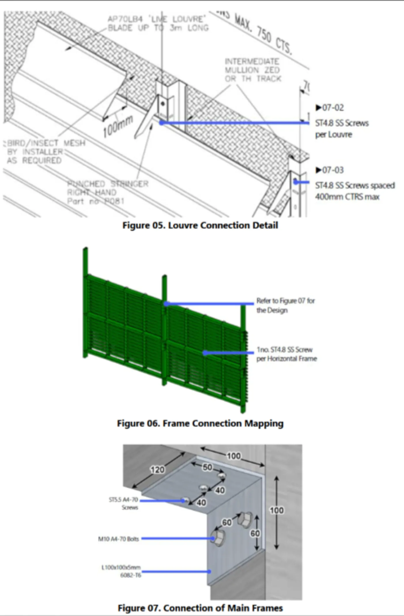 Connection of main frames
