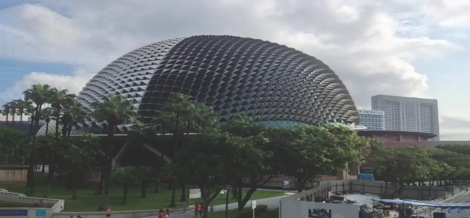The Durian Fruit Pattern On Esplanade Theatre, Singapore