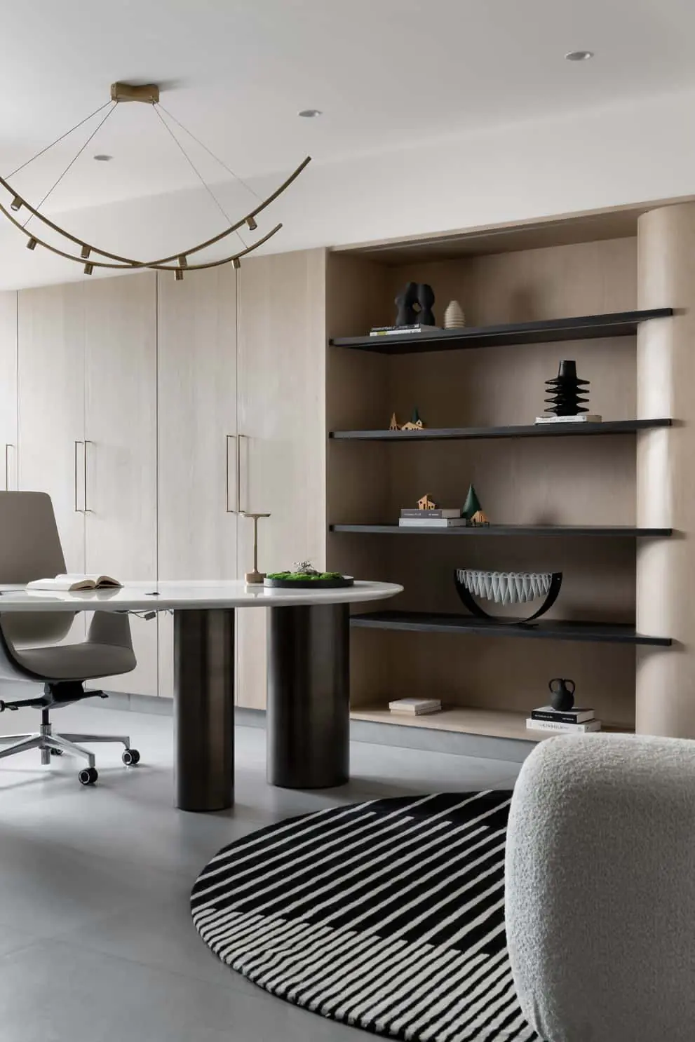 The design culminates in a seamless indoor-outdoor experience, with fully operable windows and doors inviting occupants to engage with the surrounding greenery