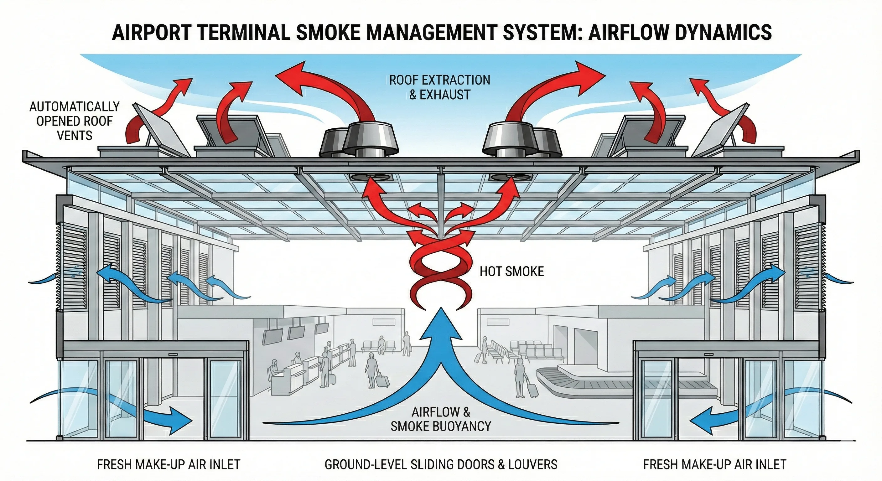 Airflow Dynamics and Extraction Schematic