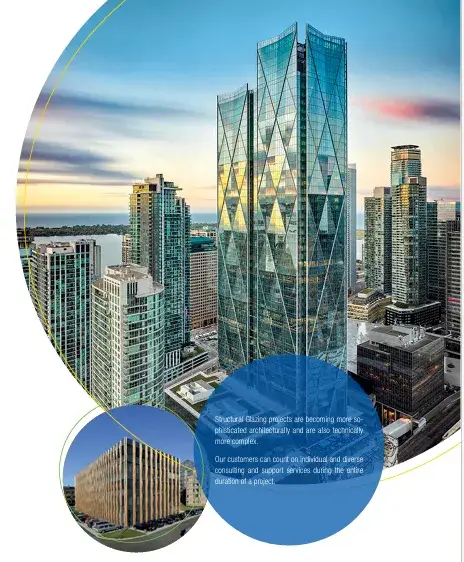 Large Buildings With Glass Glazing