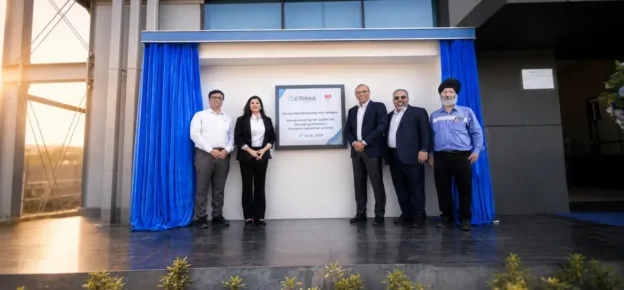 Mr . Satish Pai - MD - Hindalco Industrirs and Ms. Kopal Agrawal, CEO – Aluminium Downstream, Hindalco Industries Ltd at the launch of Eternia's  Bilaspur manufacturing facility.