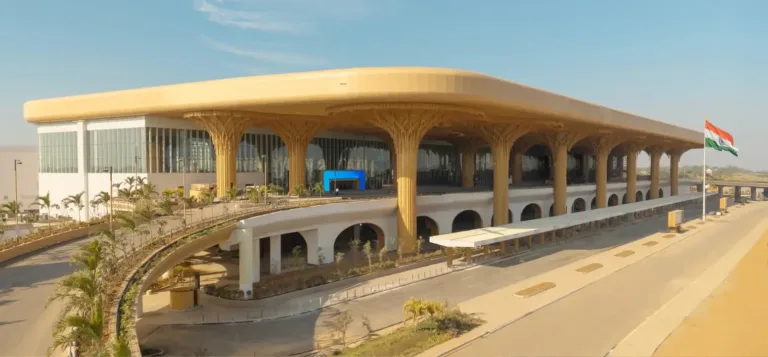 The Guwahati International Airport project utilises heavily engineered insulated glass units (IGUs) incorporating laminated safety glass with acoustic PVB interlayers