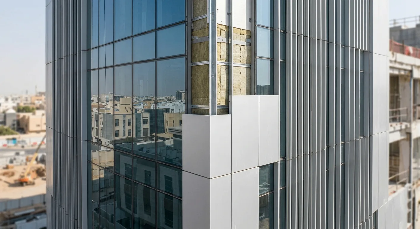 Glass curtain walls, aluminium composite systems, ventilated façades, and lightweight cladding assemblies havev become standard elements of contemporary construction